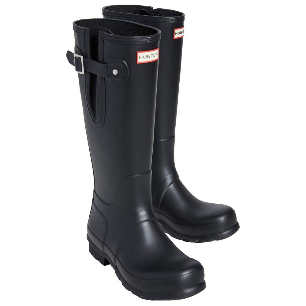Hunter Original Tall Rain Men's Boots Side Adjustable Waterproof Black 10 M